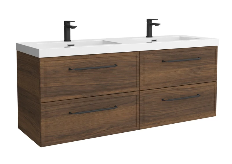 SALGAR 121804 RUNA Mueble+Lavabo TOSCANA 140cm Nogal