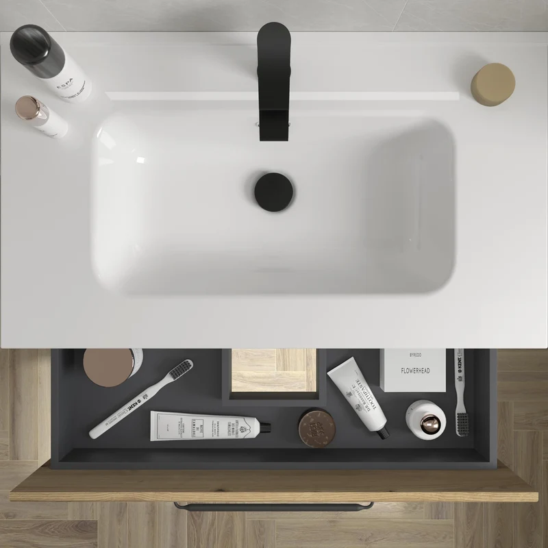 SALGAR 121799 RUNA Mueble+Lavabo IBON 120cm Roble