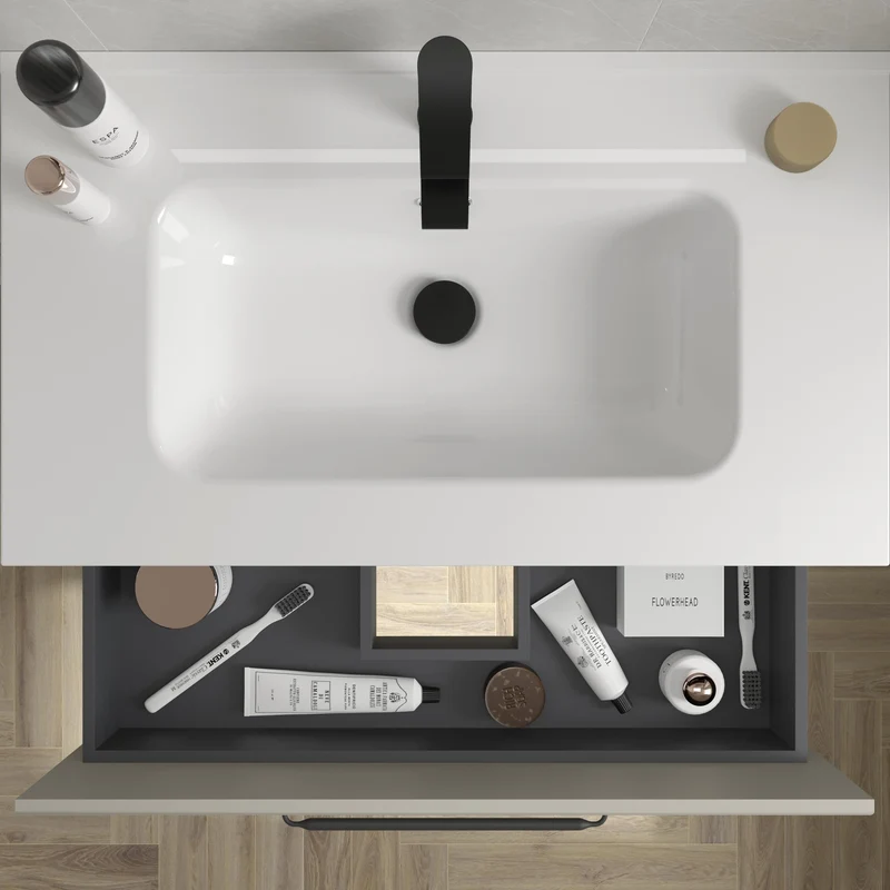 SALGAR 121798 RUNA Mueble+Lavabo IBON 120cm Gris mate
