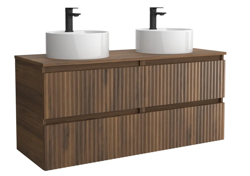 SALGAR 121776 KIRA Mueble+Lavabo LISBOA 120cm Nogal