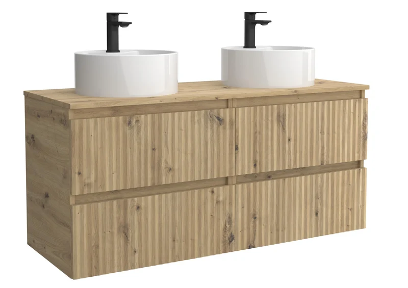 SALGAR 121775 KIRA Mueble+Lavabo LISBOA 120cm Roble
