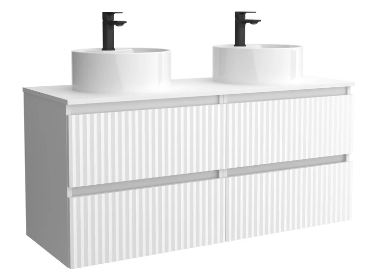 SALGAR 121773 KIRA Mueble+Lavabo LISBOA 120cm Blanco Mate