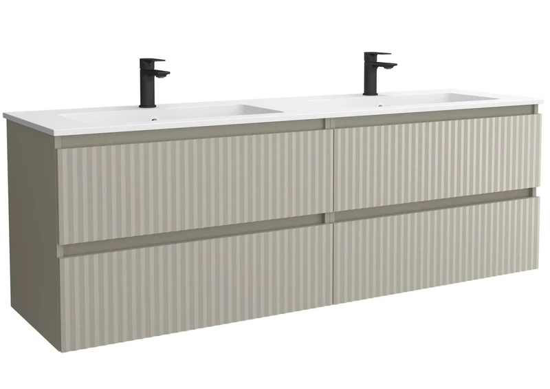 SALGAR 121753 KIRA Mueble+Lavabo VILNA 160cm Gris mate