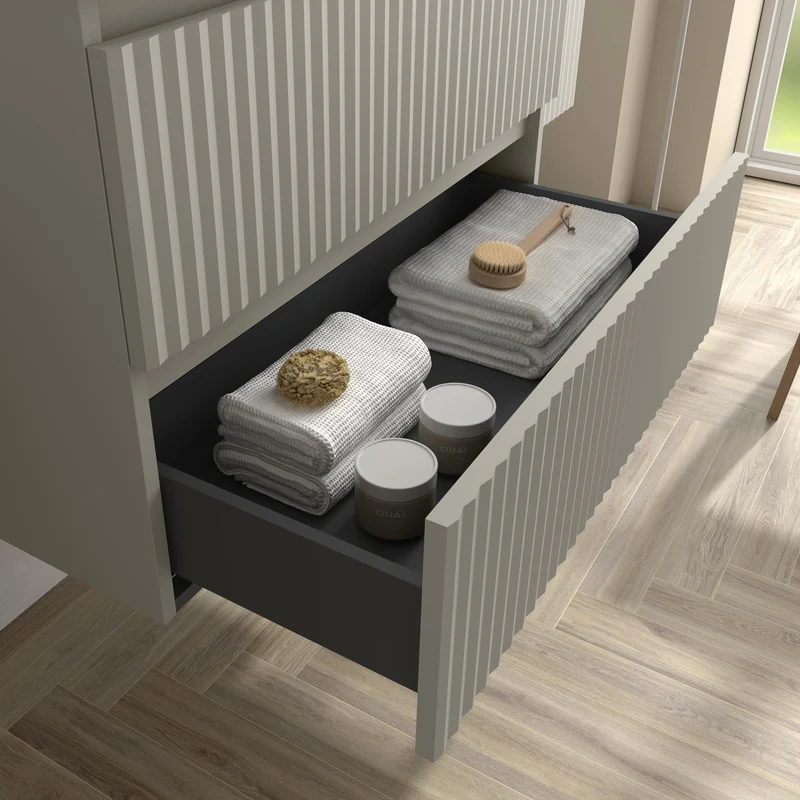 SALGAR 121753 KIRA Mueble+Lavabo VILNA 160cm Gris mate