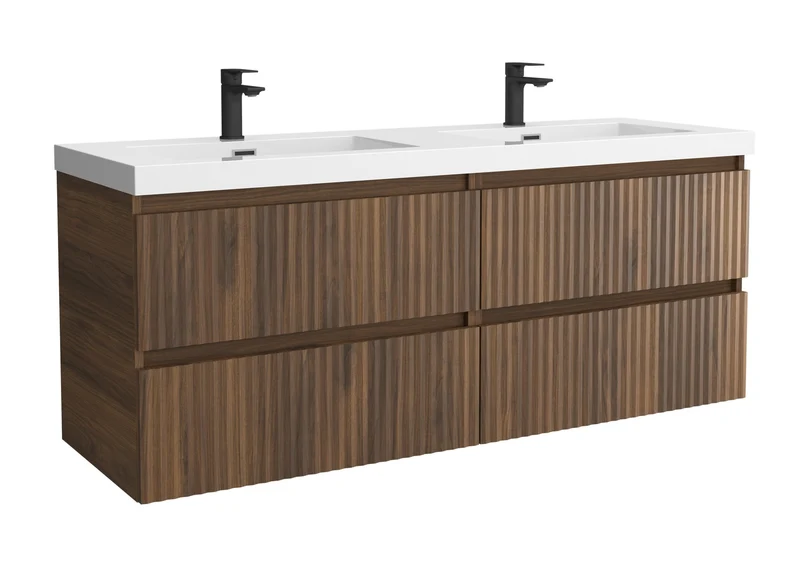 SALGAR 121751 KIRA Mueble+Lavabo TOSCANA 140cm Nogal