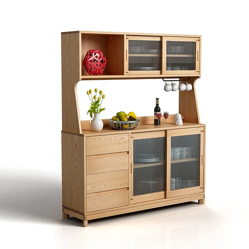 Large Hand-Craft Oak Wood Kitchen Cupboard
