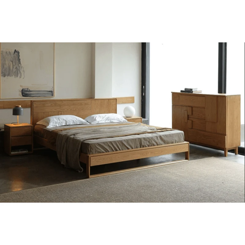 Multi-Drawers Solid White Oak Wood Dressers