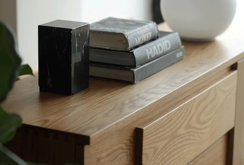 Multi-Drawers Solid White Oak Wood Dressers