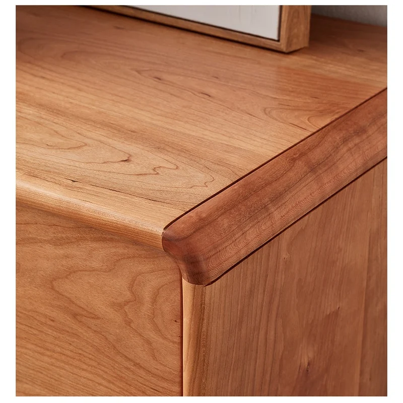 Vertex 8 Box Design Cherry Wood Sideboard