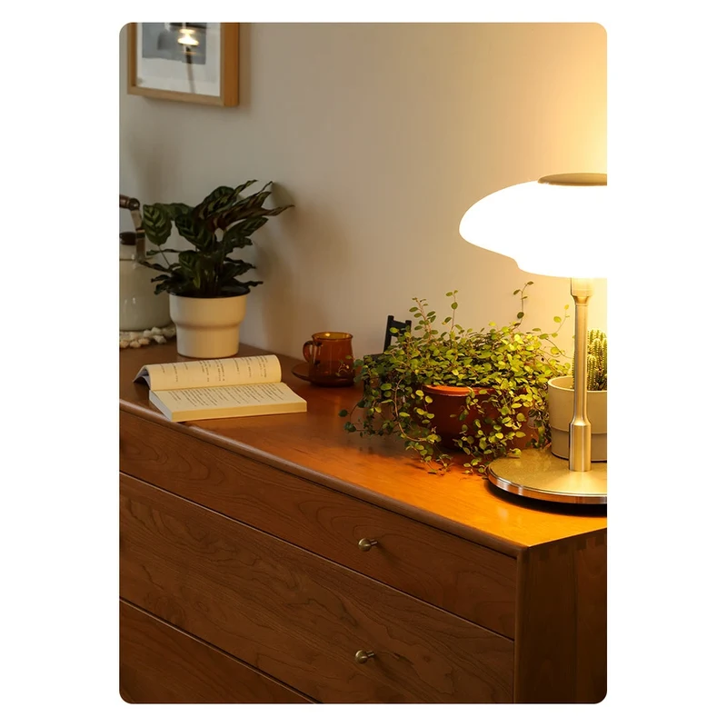 Fable MCM Solid Cherry Wood 5 Drawers Dresser
