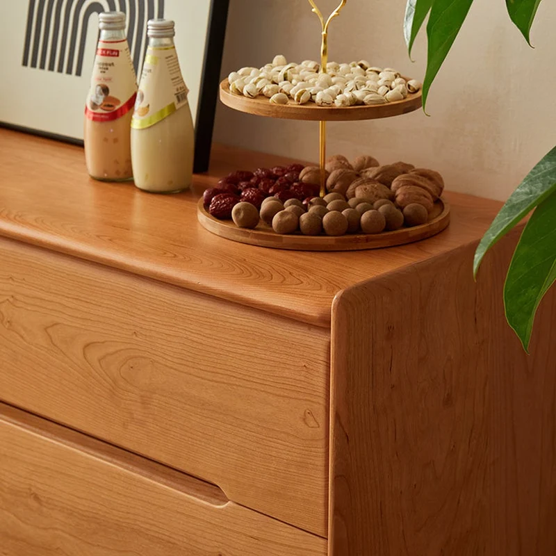 Vintage Inspired 9-Drawer Cherry Wood Dresser