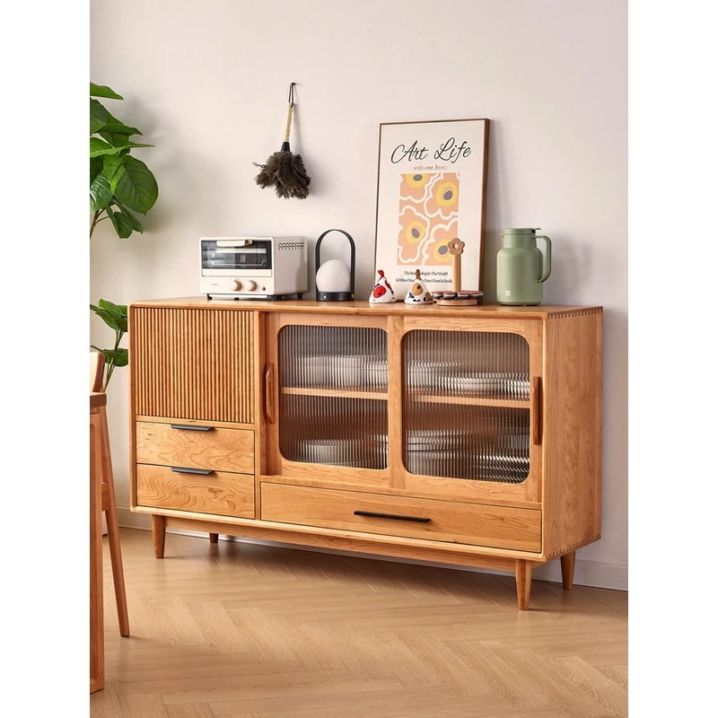 Aura Multi-Layer Style Cherry Wood Kitchen Cabinets