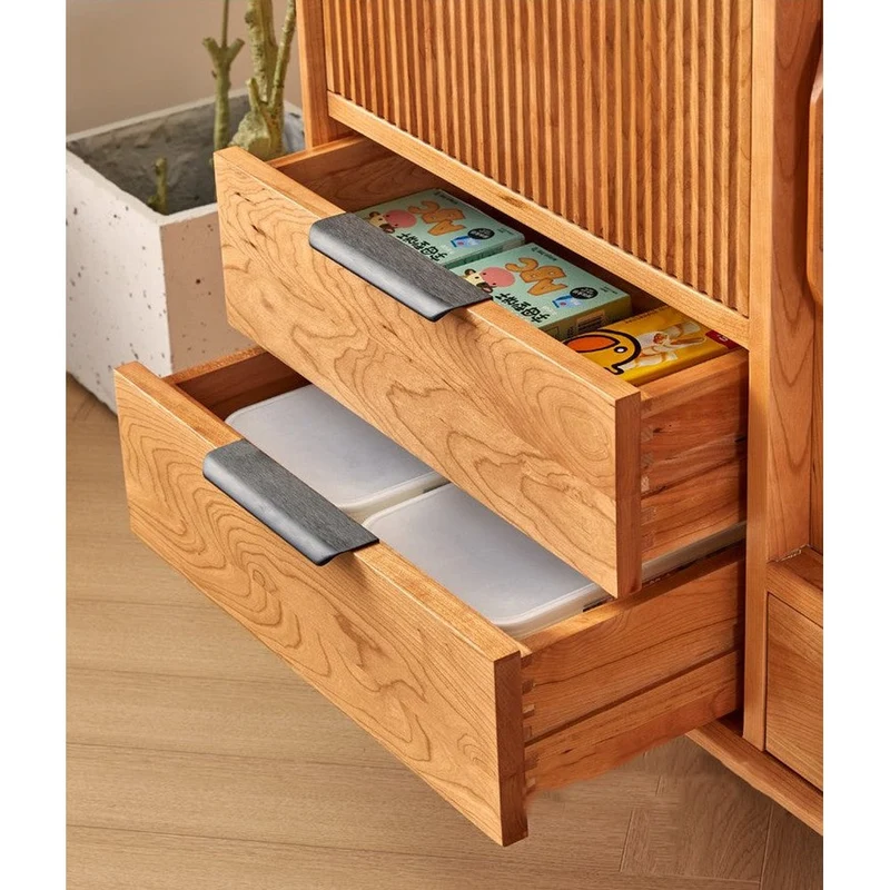 Aura Multi-Layer Style Cherry Wood Kitchen Cabinets