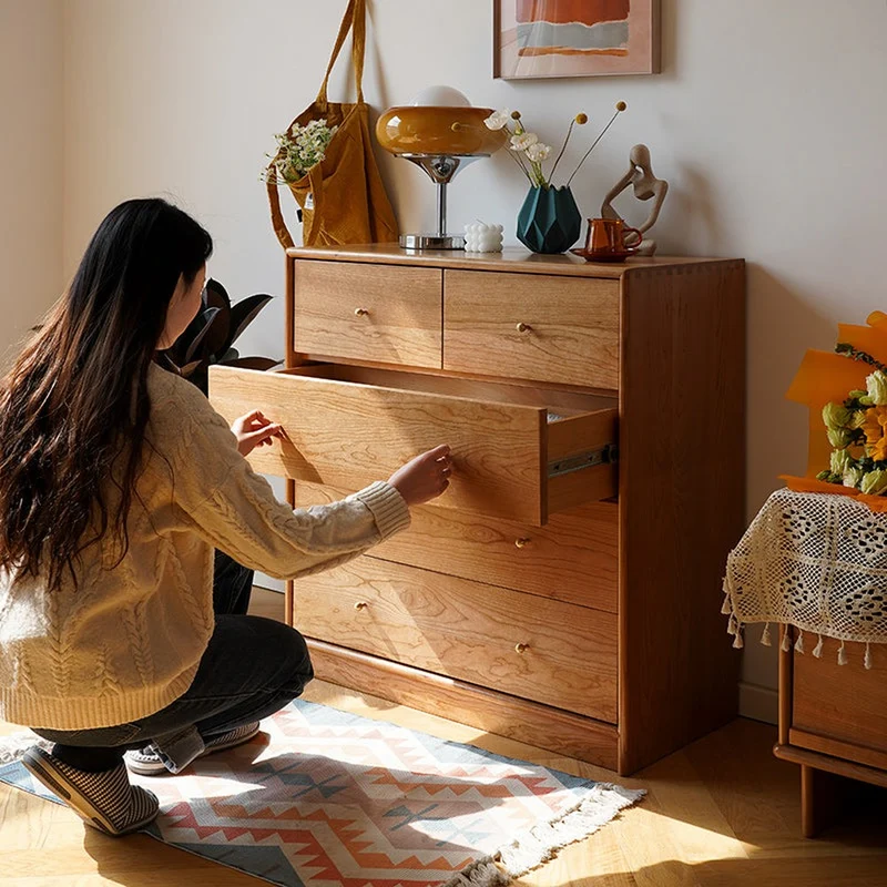 Ember Classic Style Cherry Wood Dresser