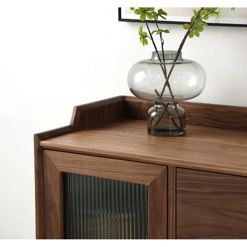 Solid Walnut Wood Kitchen Cabinet (Three Sizes)
