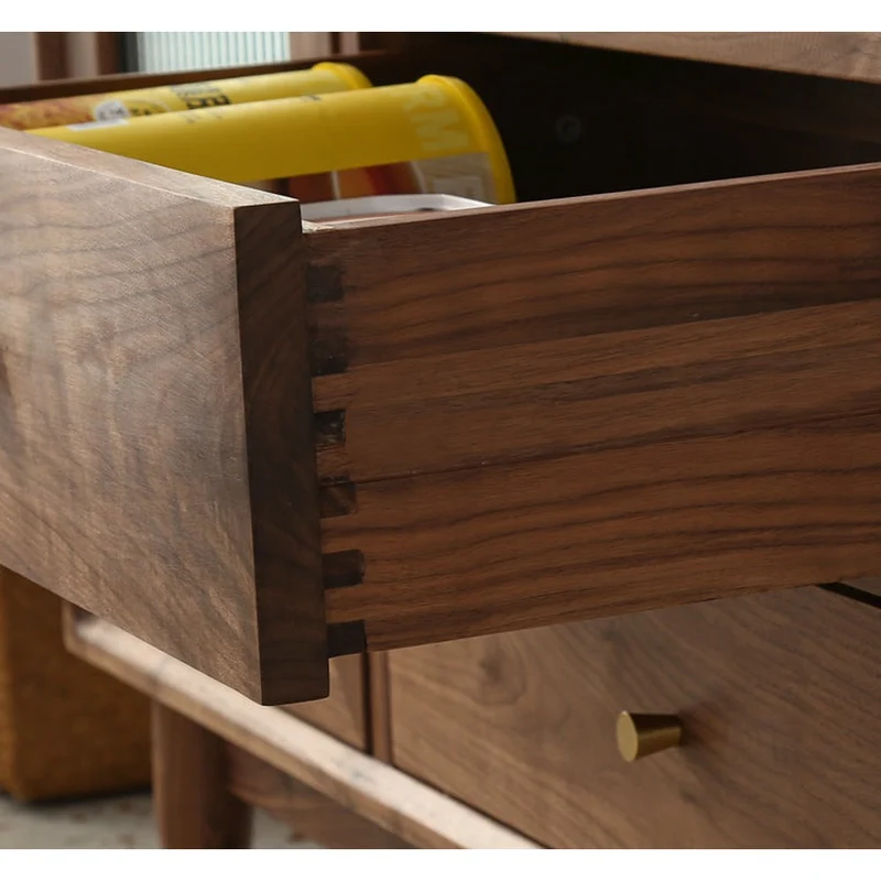 Solid Walnut Wood Kitchen Cabinet (Three Sizes)