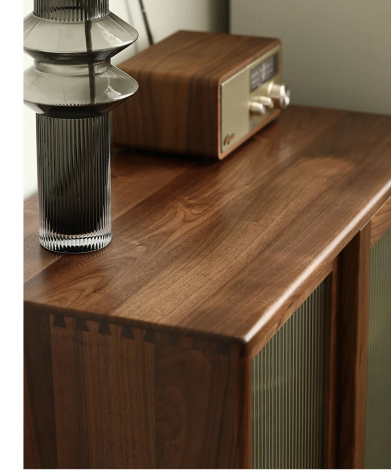 Epic Small Square Walnut Wood Storage Cabinet