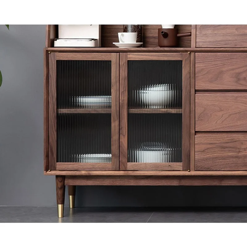 Platform Space Design Walnut Wood Cupboard