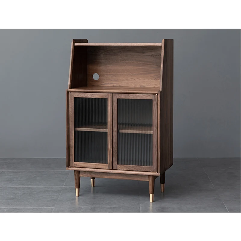 Platform Space Design Walnut Wood Cupboard
