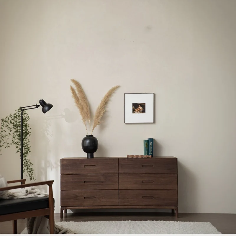 Pinnacle Full Balance Black Walnut Wood Dresser