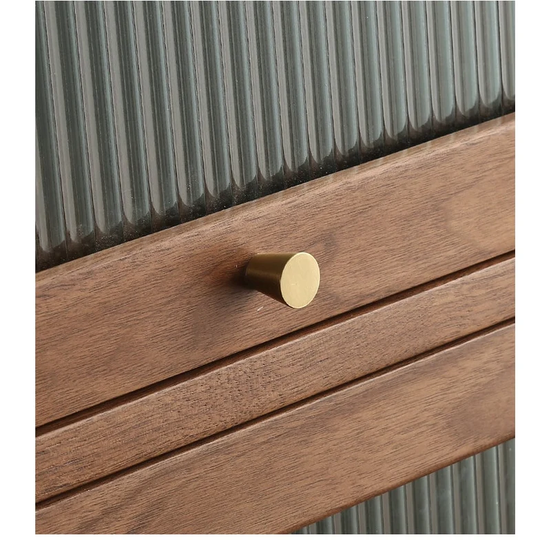 Small Solid Walnut Wood Side Cabinet