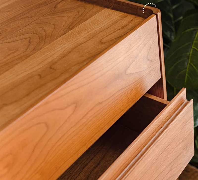 Layer Upon Layer in Balance Solid Walnut Wood Dresser with 5 Drawers