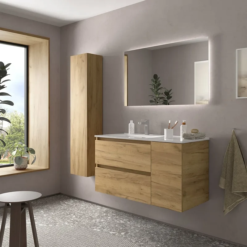 Mueble de Baño con Lavabo Salgar Bequia Plus 90 cm