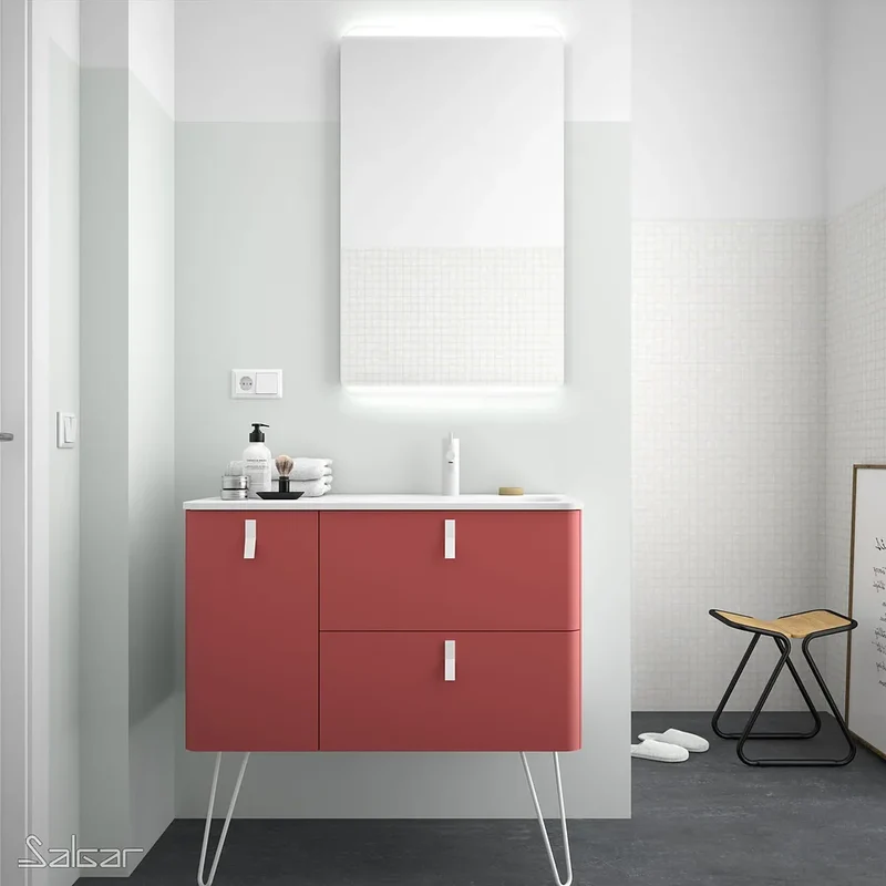 Mueble de Baño con Patas con Lavabo Salgar Uniiq 120 cm