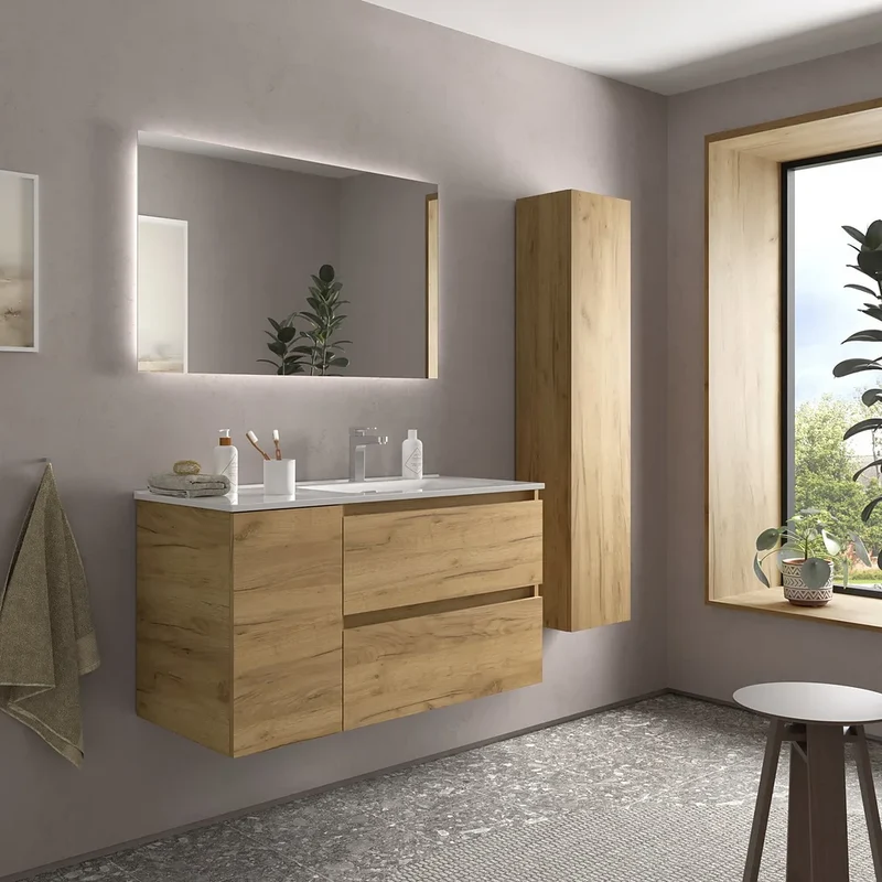 Mueble de Baño con Lavabo Salgar Bequia Plus 100 cm