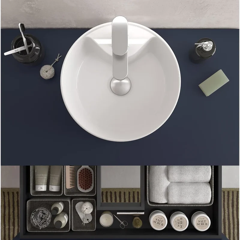 Mueble de Baño con Lavabo Salgar Bequia 60 cm Azul