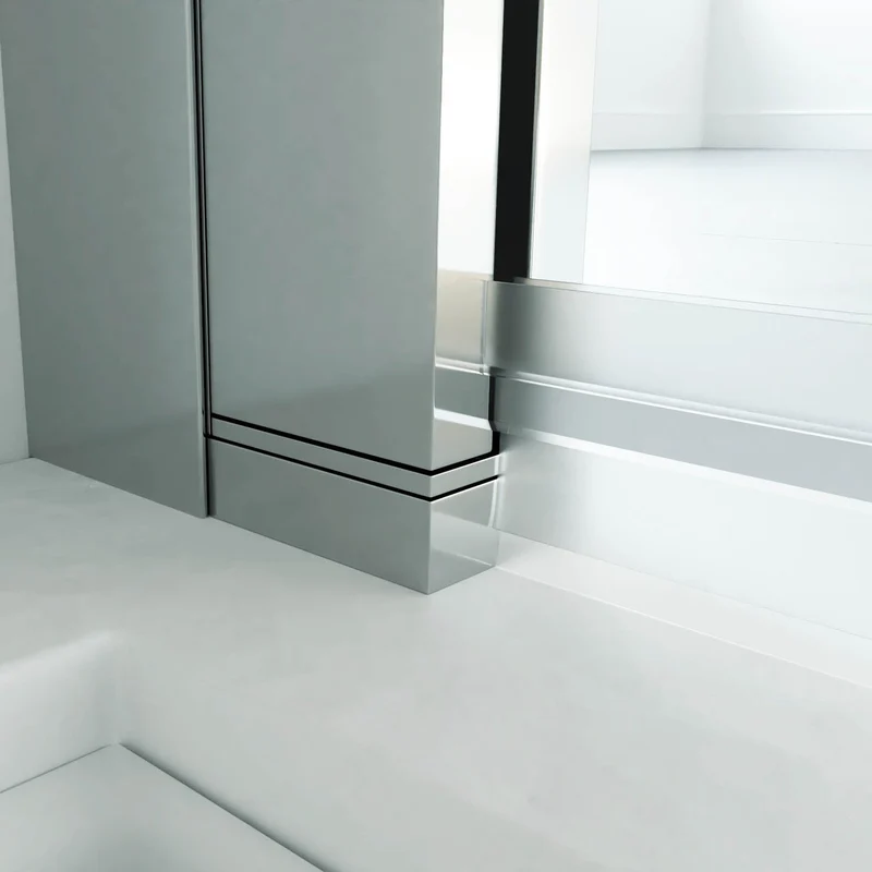 Mampara de Ducha Angular con Puerta Abatible ANIMA de Seviban. A Medida