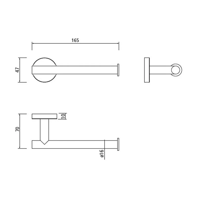 Portarrollos de Pared Salgar Cromo