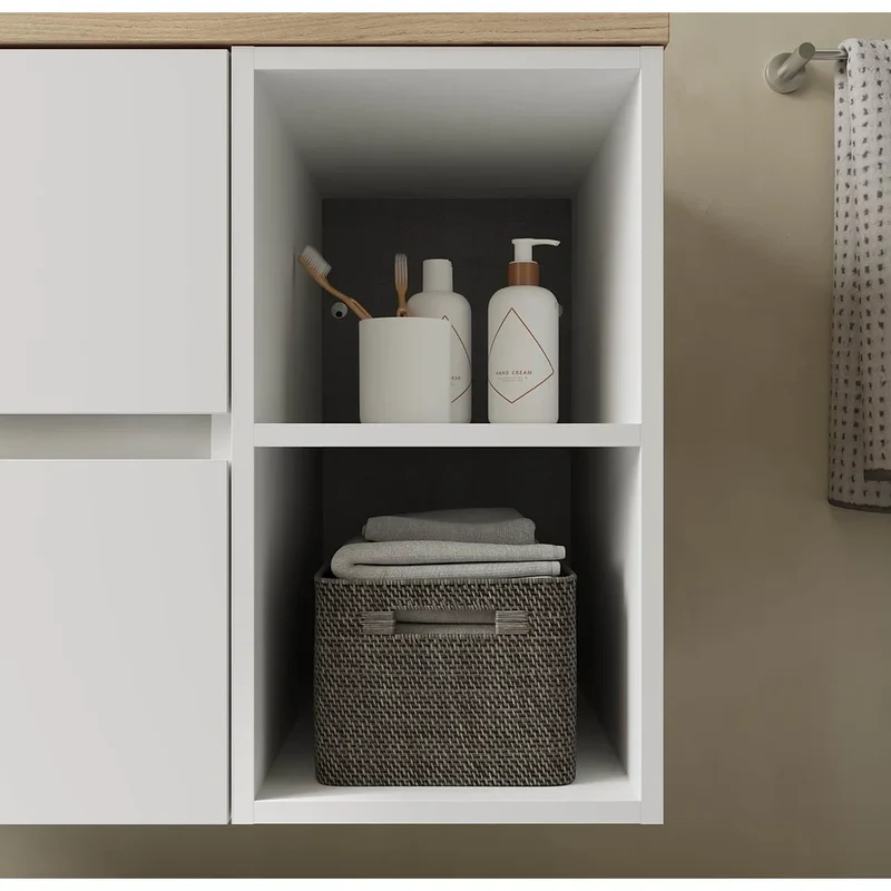 Mueble de Baño Lavabo sobre Encimera Salgar Bequia Plus 120 cm Blanco Mate