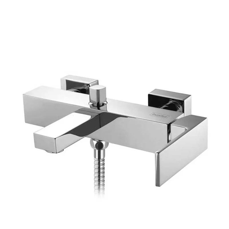 Grifo Monomando Baño/Ducha AZIMUT Cromo Buades | Incluye Ducha Mano + Flexible 1.7m | Cartucho 35mm