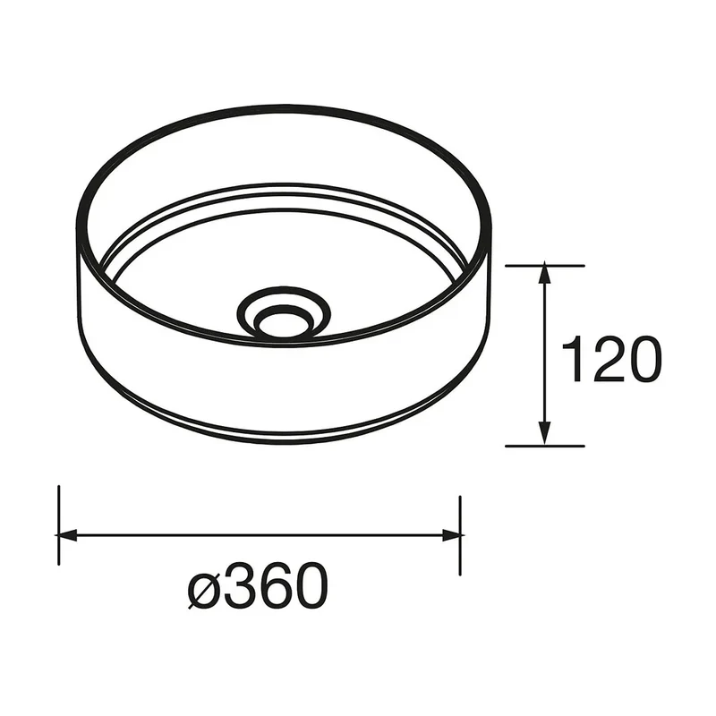 Mueble de Baño Lavabo sobre Encimera Salgar Uniiq 120 cm Negro Mate