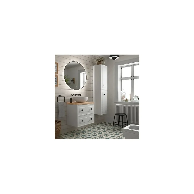 Mueble de Baño 2 Cajones Salgar Renoir 60 cm Blanco