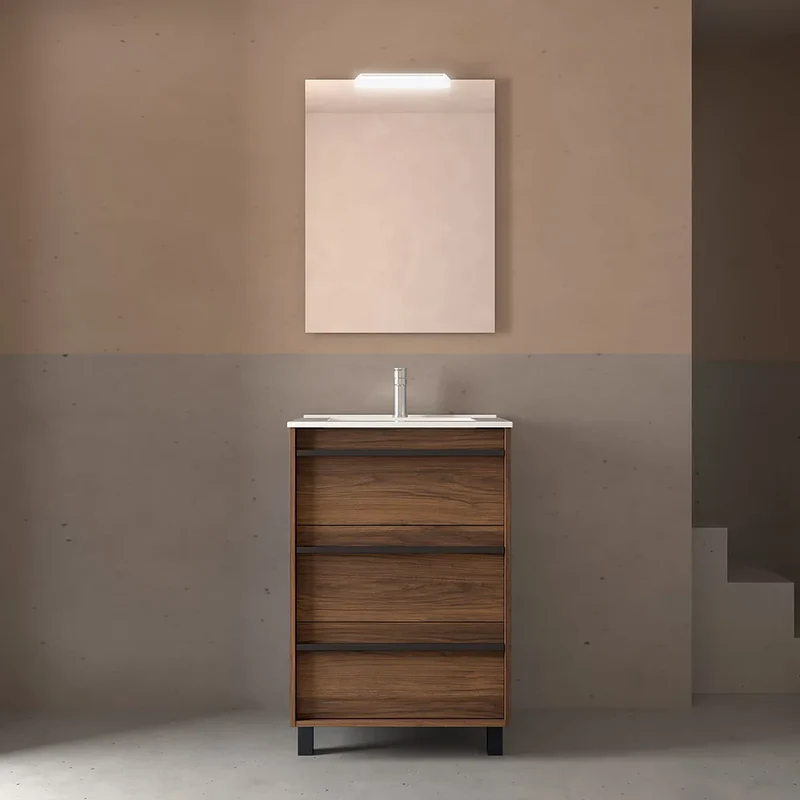 Mueble de Baño con Lavabo y 3 Cajones Salgar Attila 60 cm
