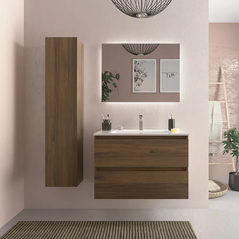 Mueble de Baño con Lavabo Salgar Bequia 80 cm