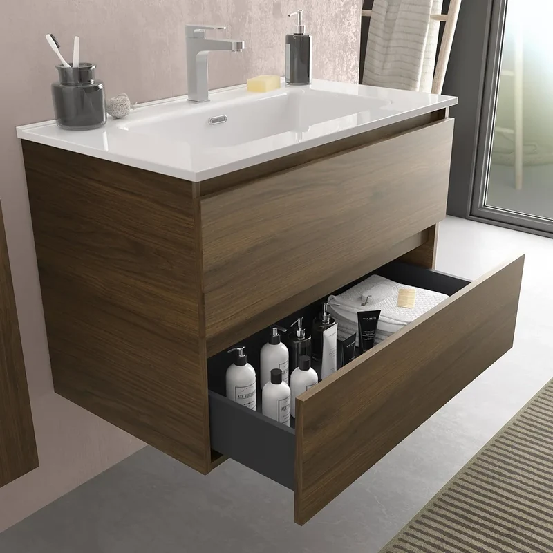 Mueble de Baño con Lavabo Salgar Bequia 80 cm