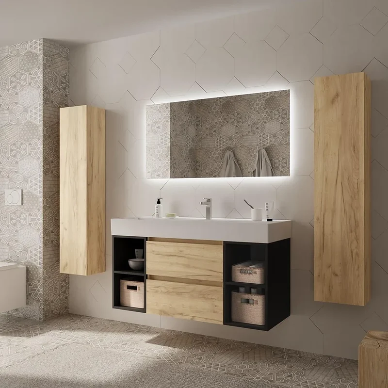 Mueble de Baño Salgar Bequia Negro Mate