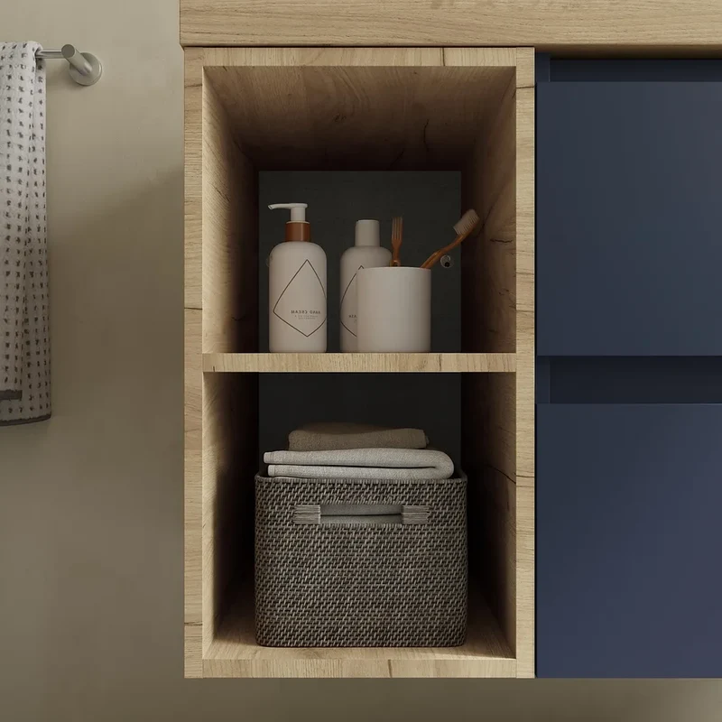 Mueble de Baño con Lavabo Salgar Bequia Azul