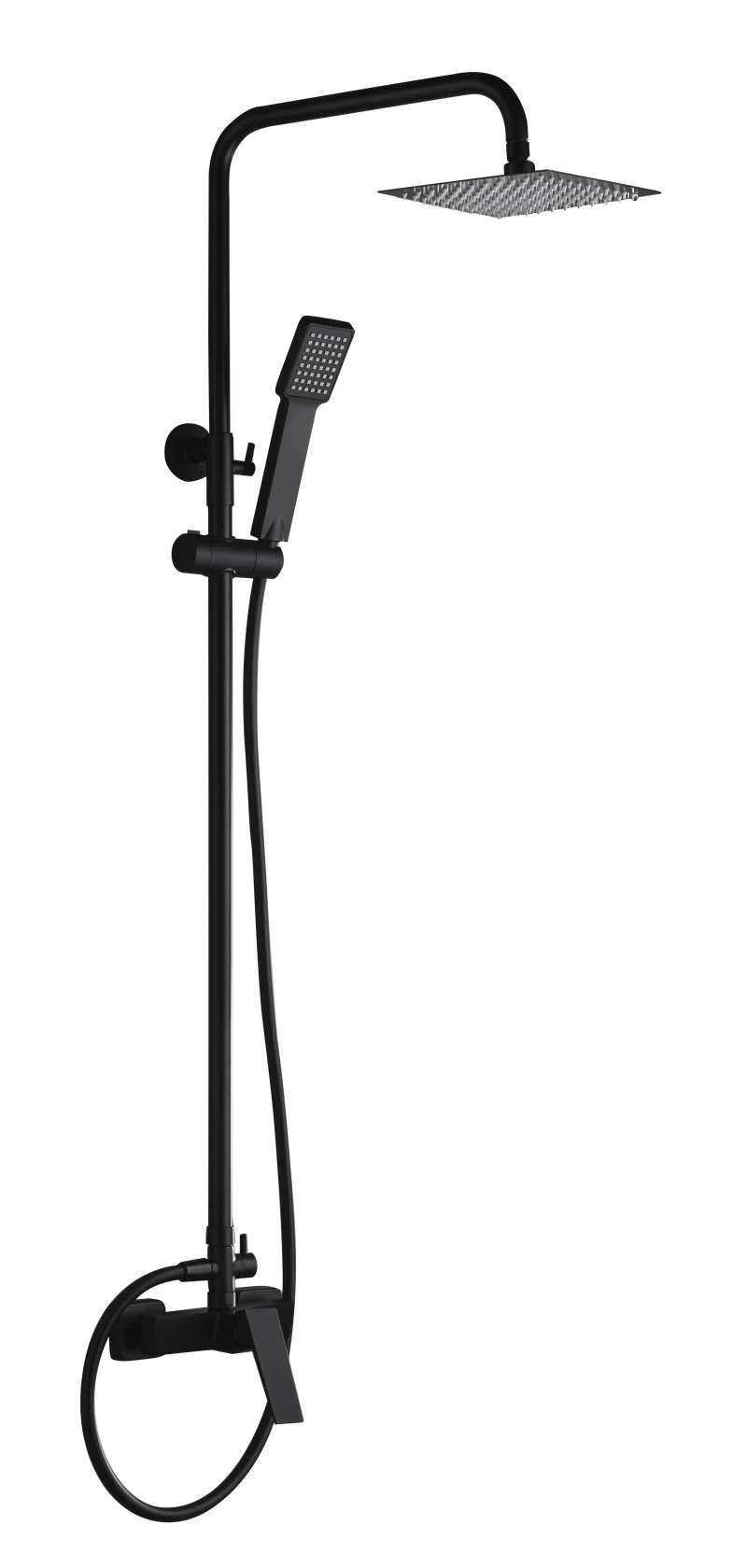 Grifo Monomando de Ducha ARTde Imex - Negro Mate | Diseño Moderno y Barra Telescópica