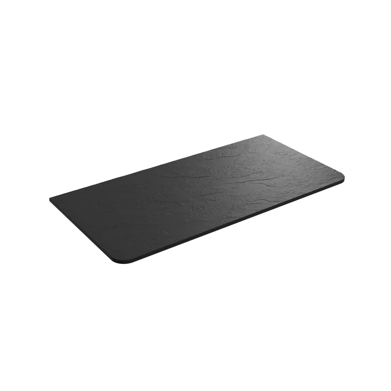 Encimera UNIIQ 90/120 cm | Blanco en Solid Surface o Negro Pizarra | Lavabo Izquierda/Derecha