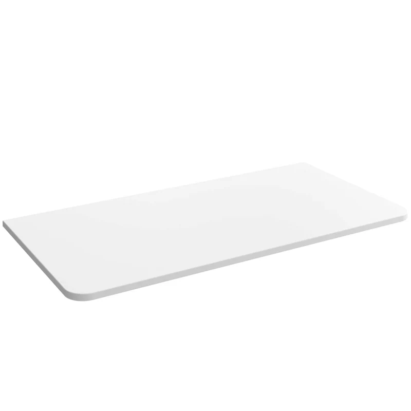 Encimera UNIIQ 90/120 cm | Blanco en Solid Surface o Negro Pizarra | Lavabo Izquierda/Derecha