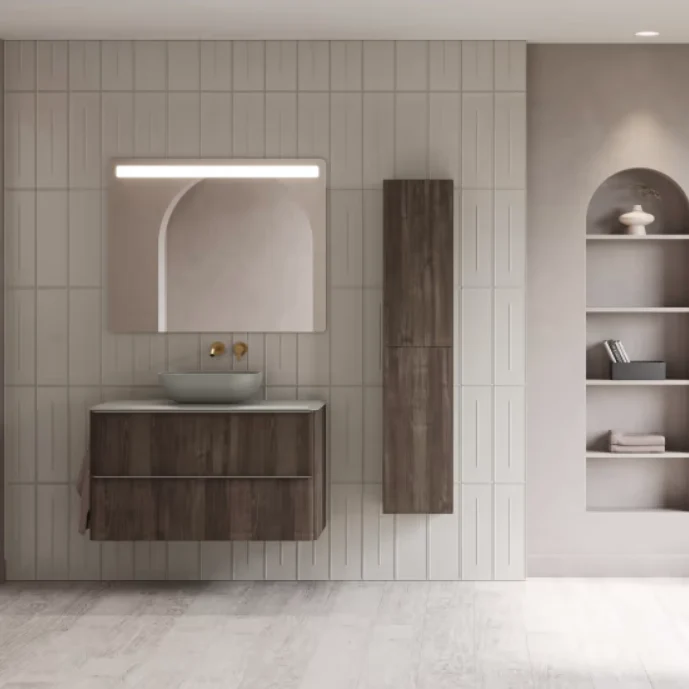 Mueble de Baño Suspendido DAI de Royo con Lavabo Sobre Encimera | 60/80/100 cm