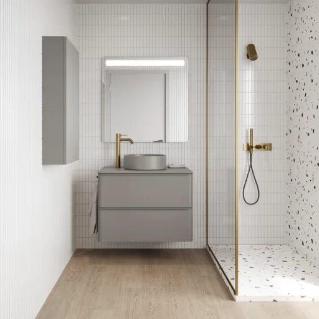 Mueble de Baño Suspendido DAI de Royo con Lavabo Sobre Encimera | 60/80/100 cm
