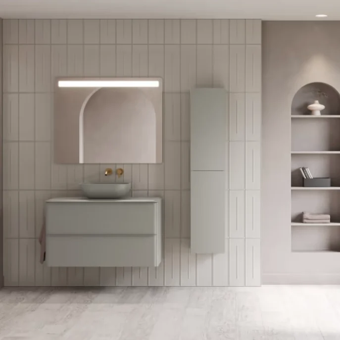 Mueble de Baño Suspendido DAI de Royo con Lavabo Sobre Encimera | 60/80/100 cm