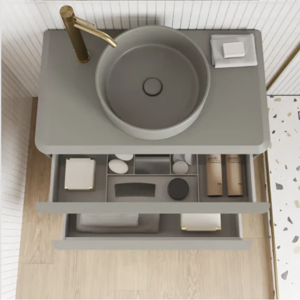 Mueble de Baño Suspendido DAI de Royo con Lavabo Sobre Encimera | 60/80/100 cm