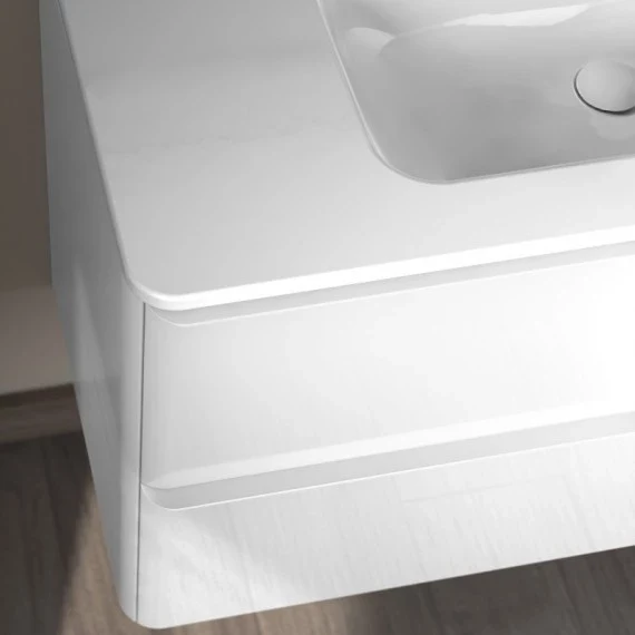 Mueble de baño suspendido DAI Royo 2 cajones + Lavabo Beauty – 60/80/100 cm, cierre suave