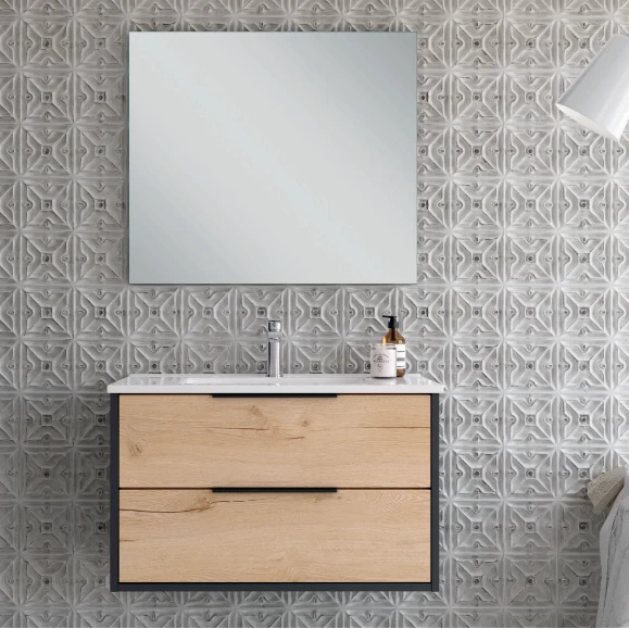 Mueble de Baño Duox de Neutrum | 2 Cajones, Suspendido con Lavabo Integrado | 80-120 cm